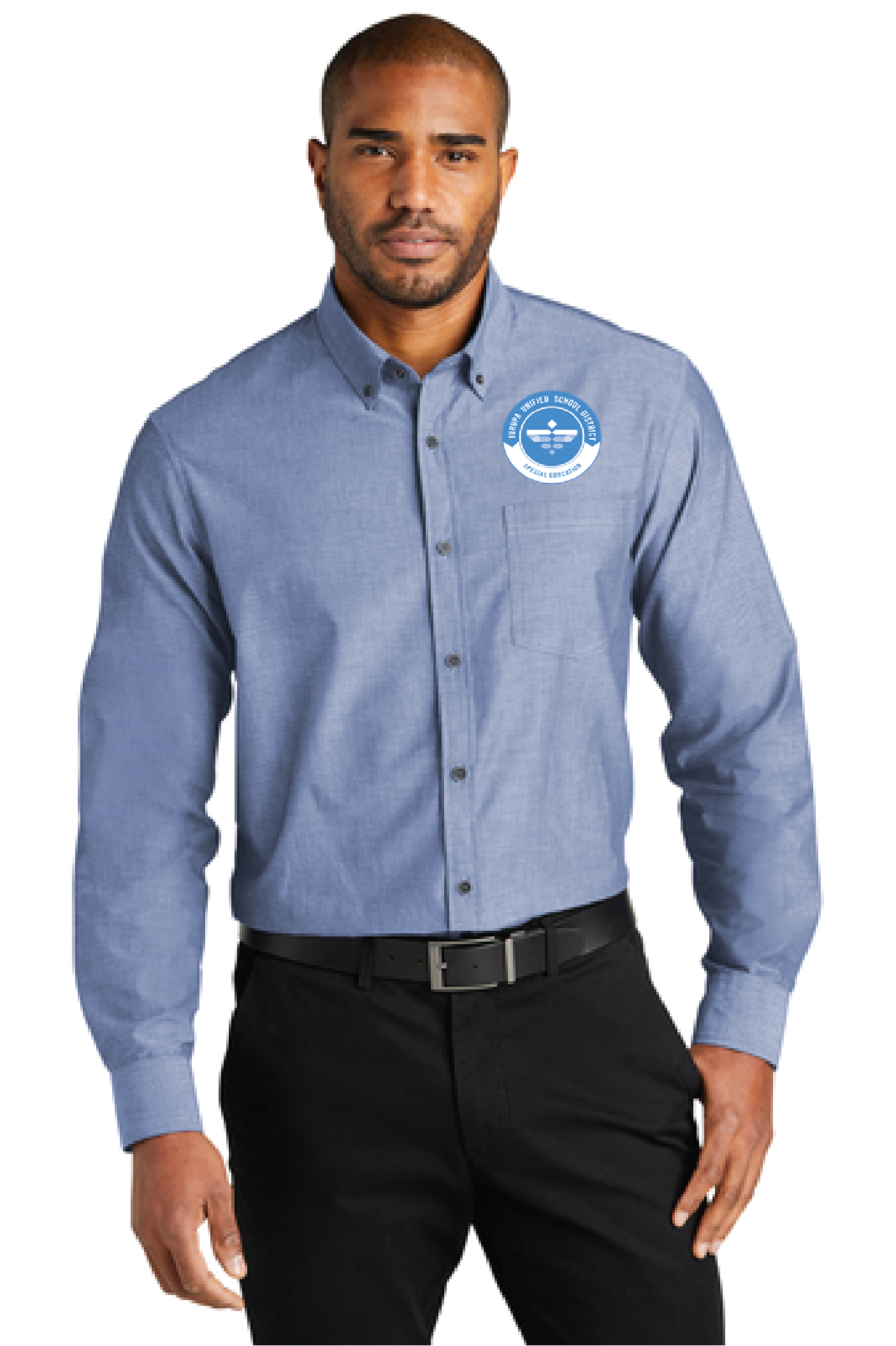 JUSD Long Sleeve Chambray Easy Care Shirt W382