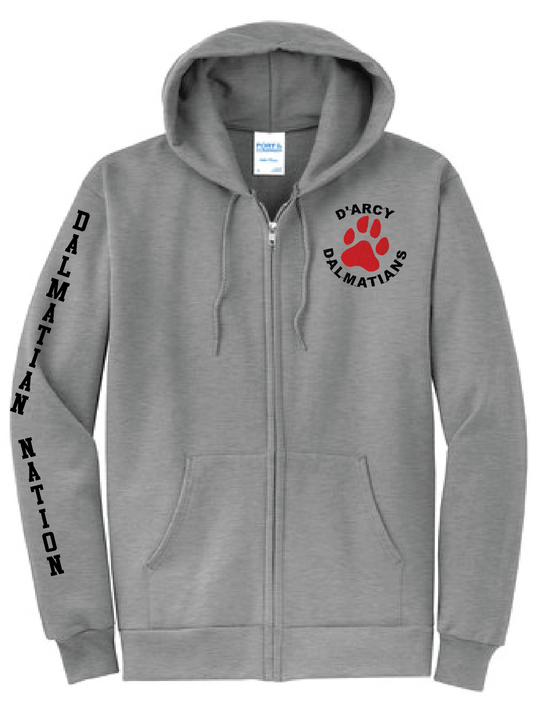 D'Arcy Dalmatians Zip Hoodie