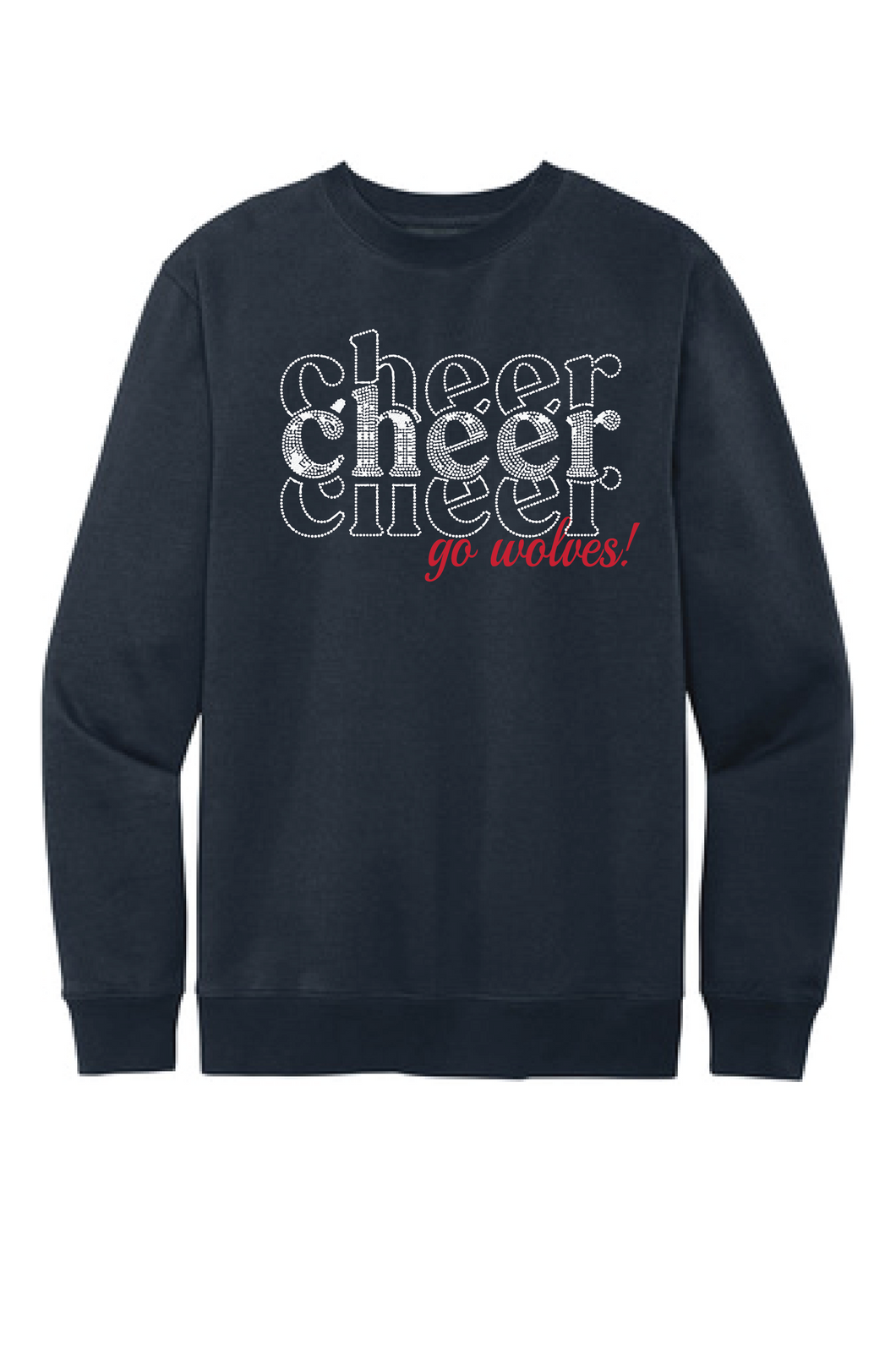 Bling Crewneck sweatshirt-Pom and Cheer