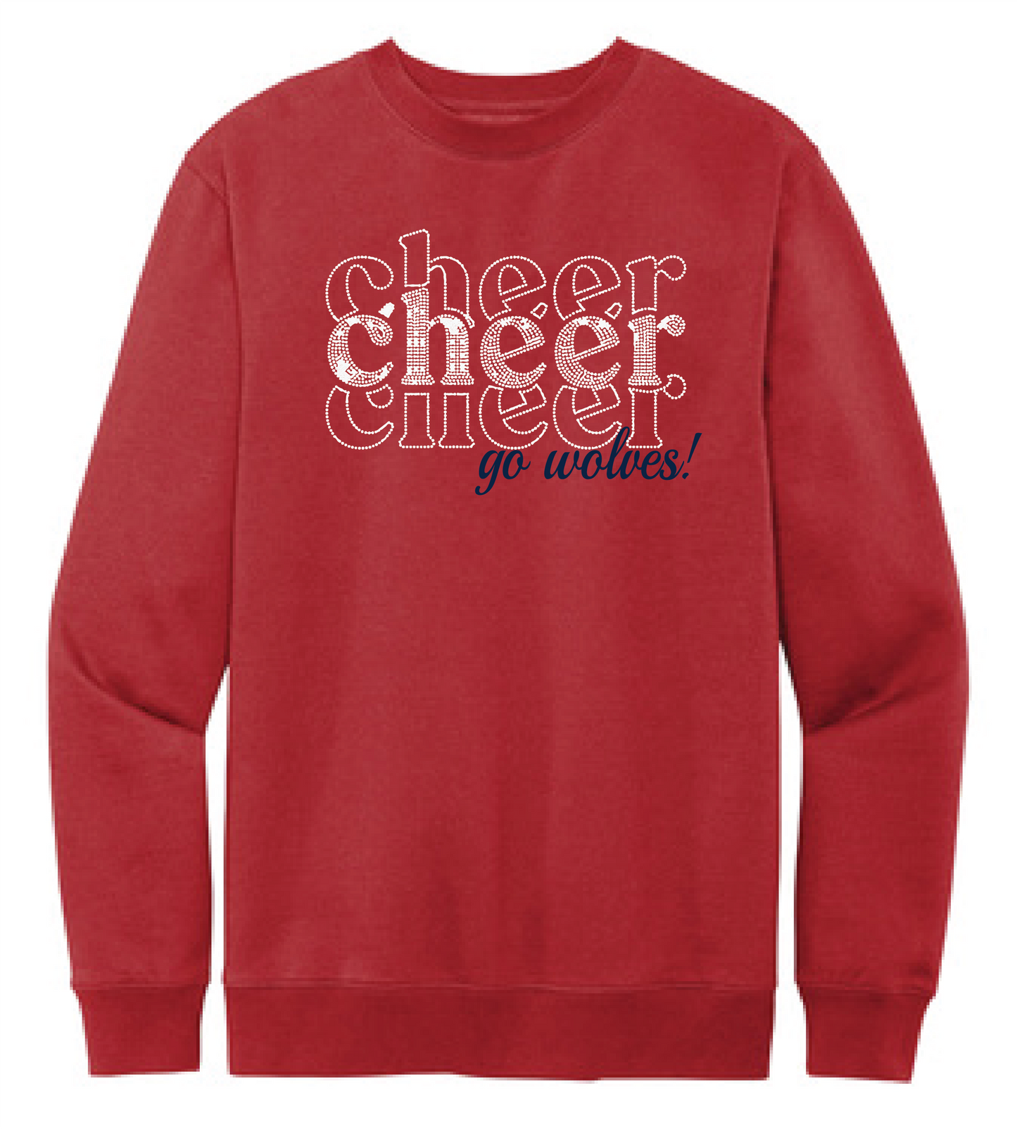 Bling Crewneck sweatshirt-Pom and Cheer