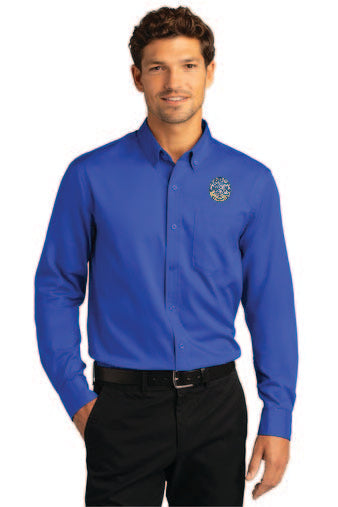 Del Sol Port Authority Long Sleeve SuperPro React Twill Shirt Ladies+Mens