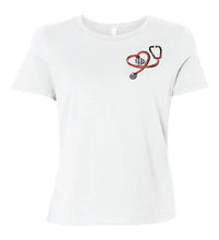 Load image into Gallery viewer, Stethoscope Monogram Tee shirt
