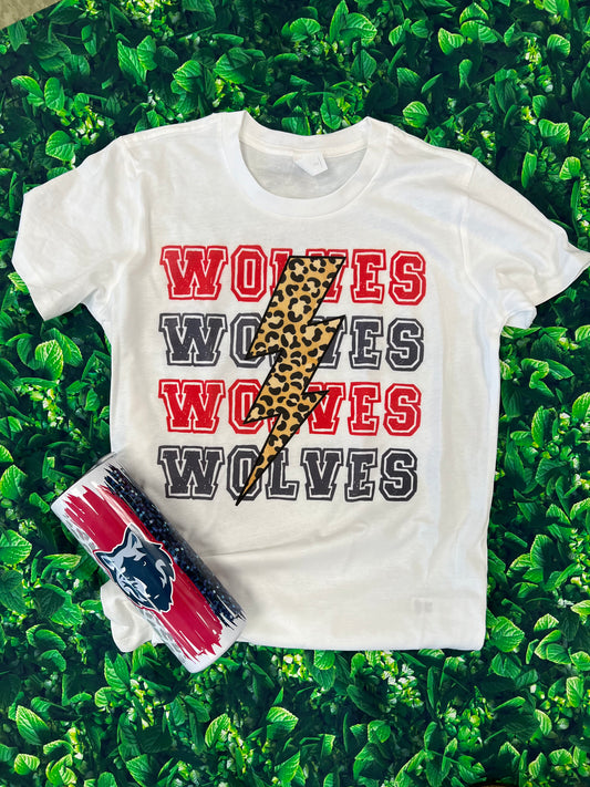 WOLVES Leopard bolt T