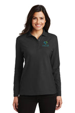 Load image into Gallery viewer, Ladies Silk Touch Long Sleeve Polo HACSB
