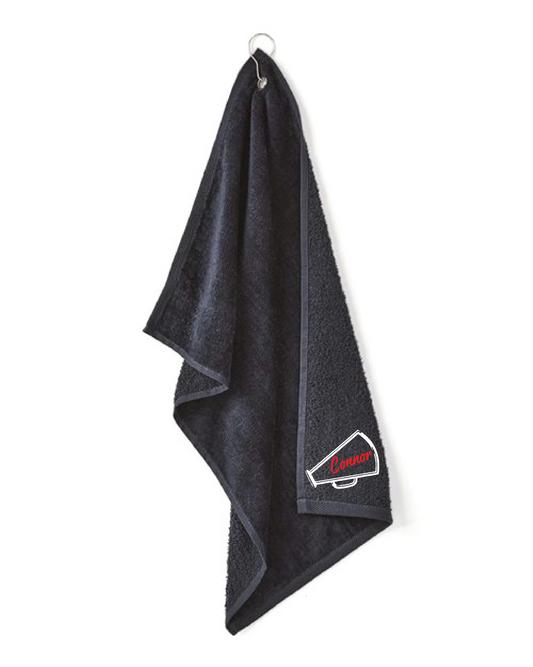 Rally towel with grommet