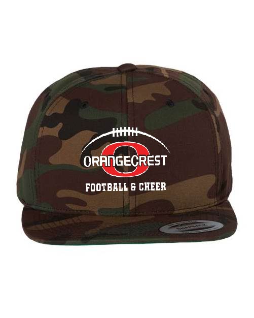 ORANGECREST Flat Brim Snapback Hat