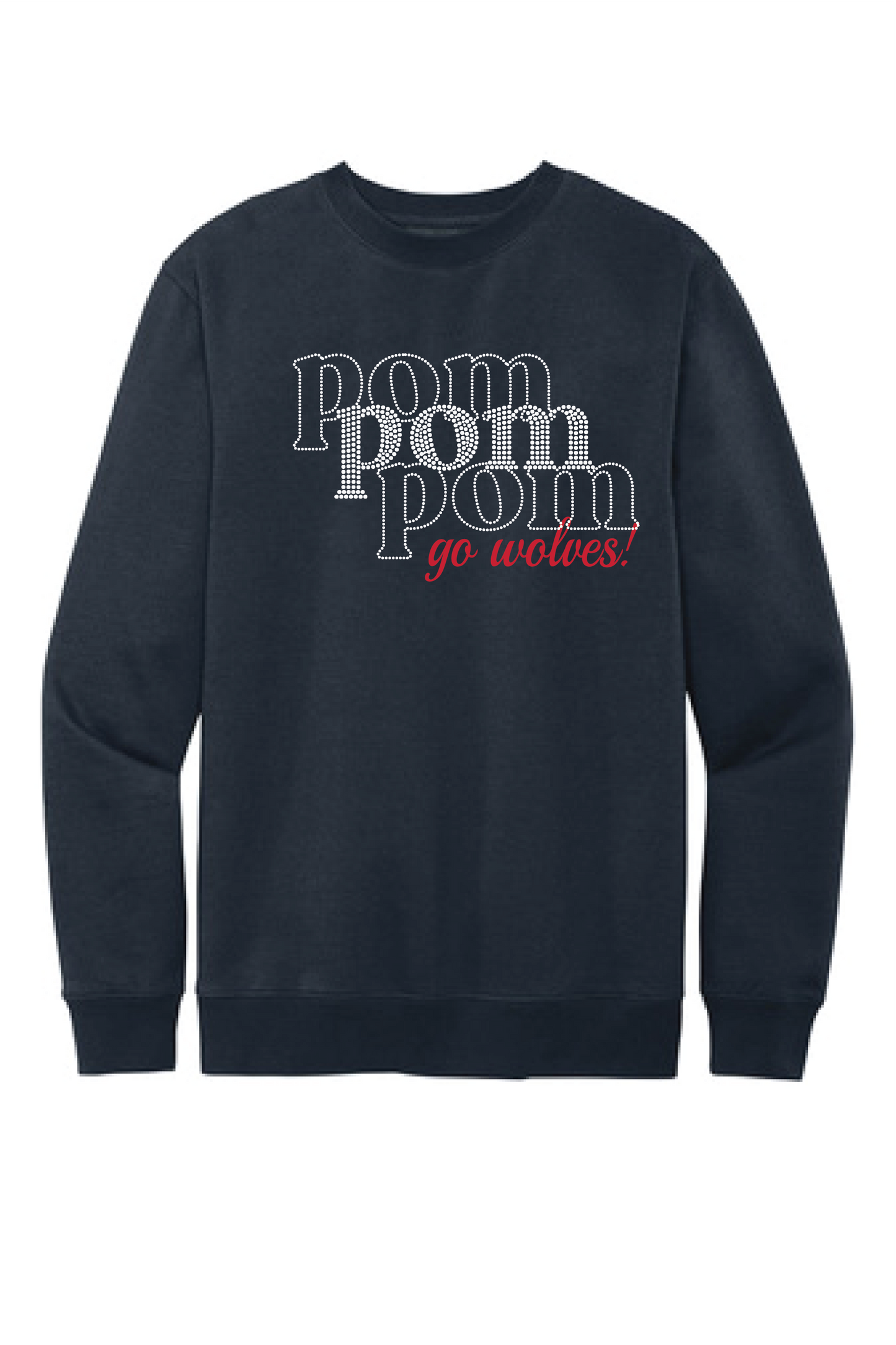 Bling Crewneck sweatshirt-Pom and Cheer