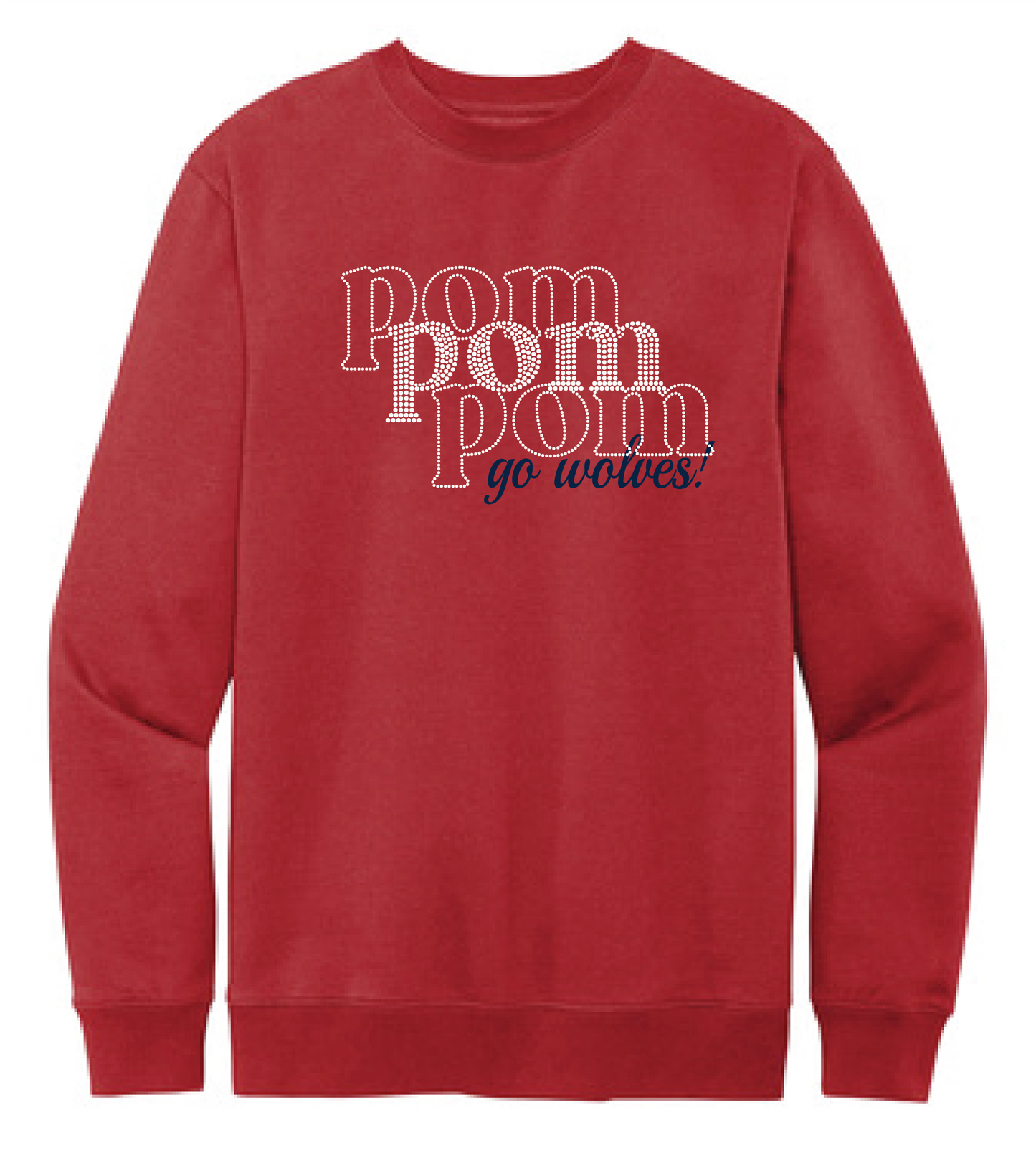 Bling Crewneck sweatshirt-Pom and Cheer