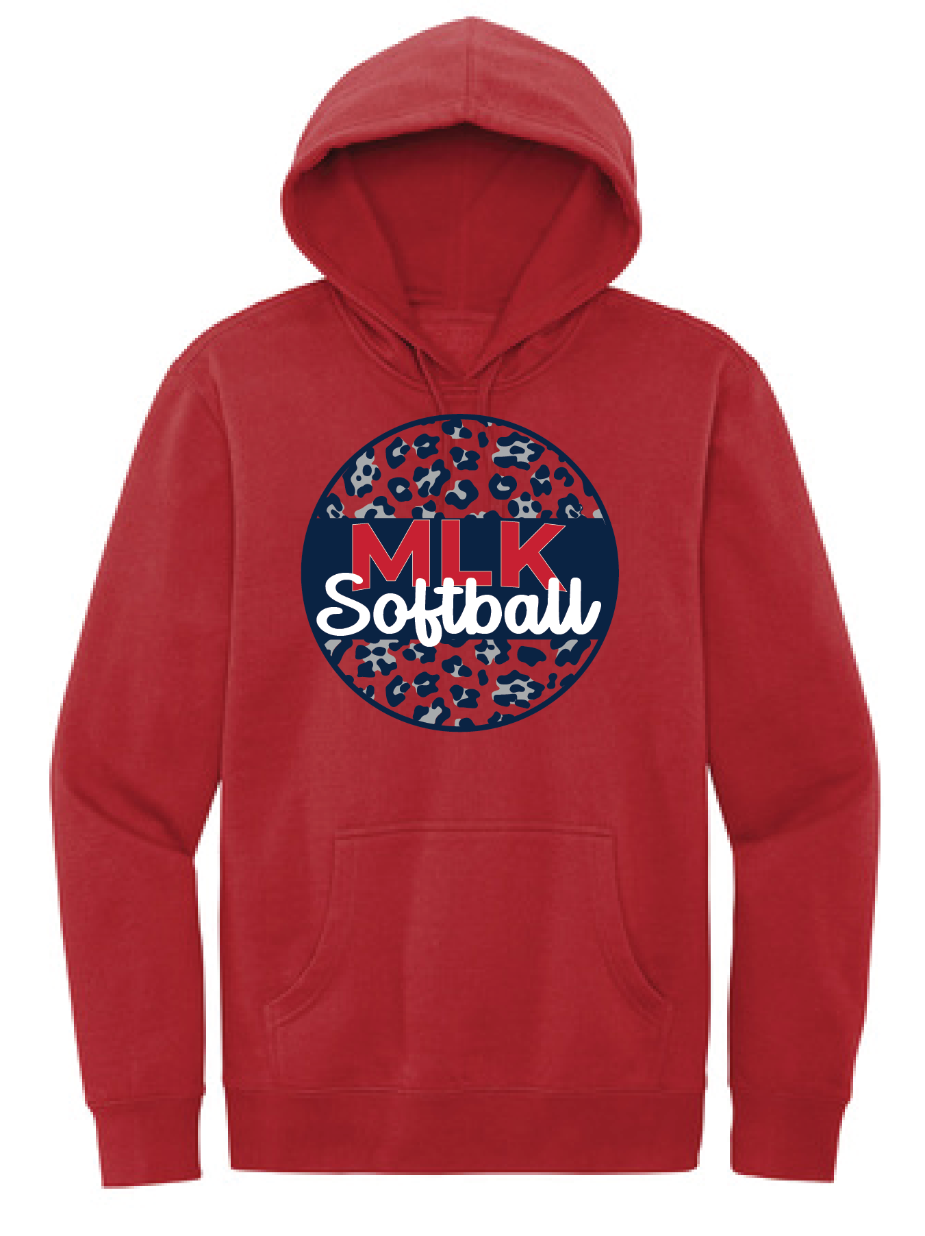 King Softball Leopard Print Hoodie and Crewneck