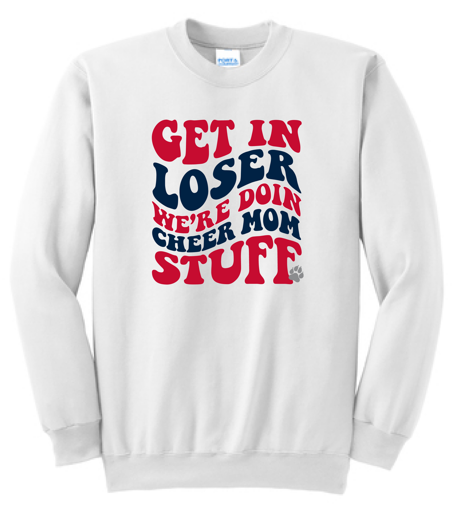 White clearance stuff sweatshirt